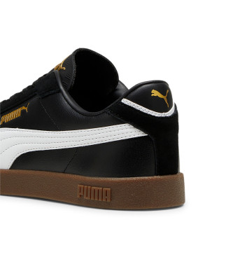 Puma Leder Turnschuhe Club II Era schwarz