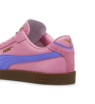 Puma Skórzane trampki Club II Era różowe