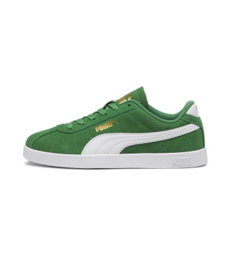 Puma Skórzane trampki Club II zielone