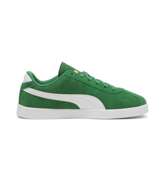 Puma Skórzane trampki Club II zielone