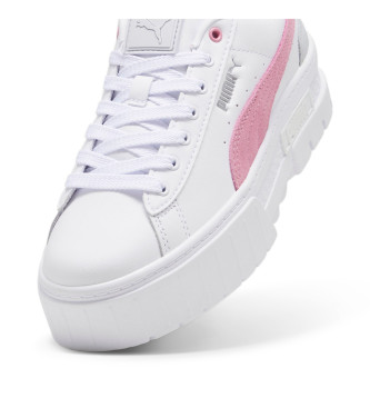 Puma Mayze lder sneakers vit