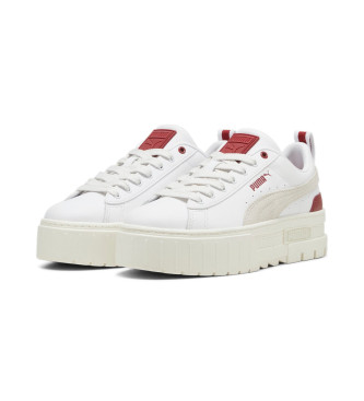 Puma Tnis de couro Mayze branco