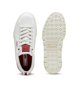 Puma Mayze lder sneakers vit