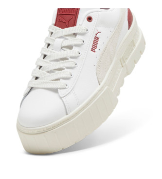 Puma Tnis de couro Mayze branco