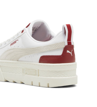 Puma Tnis de couro Mayze branco