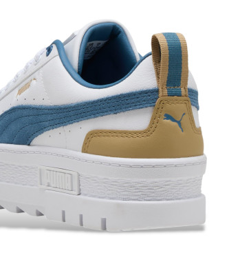 Puma Tnis de couro Mayze branco, azul