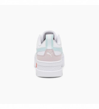 Puma Mayze Lth Jr white leather sneakers