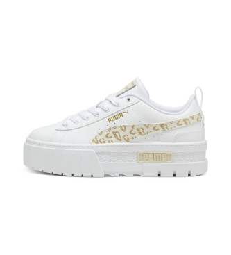 Puma Zapatillas de Piel Mayze Wild blanco