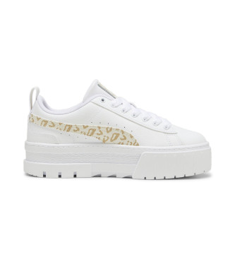 Puma Zapatillas de Piel Mayze Wild blanco