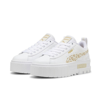 Puma Zapatillas de Piel Mayze Wild blanco