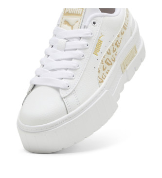 Puma Zapatillas de Piel Mayze Wild blanco