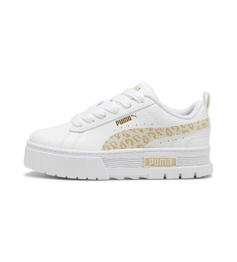 Puma Mayze Wild Leather Sneakers white