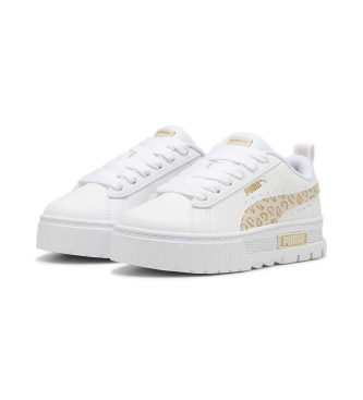 Puma Mayze Wild Leather Sneakers white