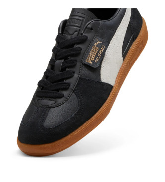 Puma Palermo leren sneakers zwart