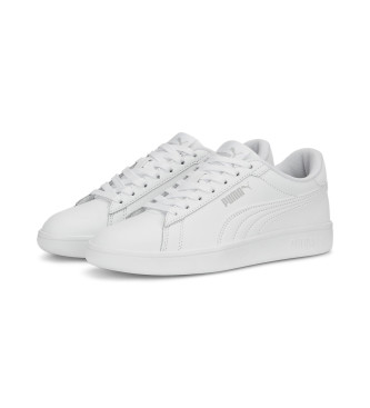 Puma Zapatillas de Piel Smash 3.0 blanco