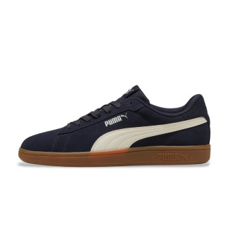 Puma Smash 3.0 marine leren sportschoenen