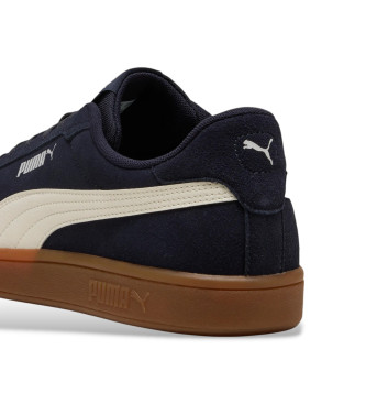 Puma Smash 3.0 marine leren sportschoenen