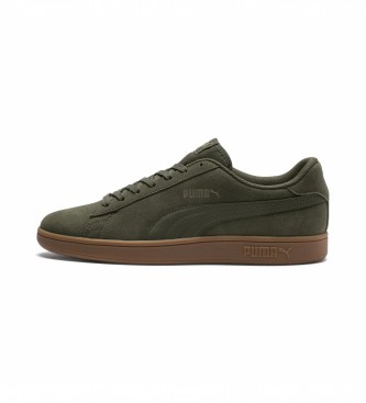 Puma Smash V2 green leather sneakers