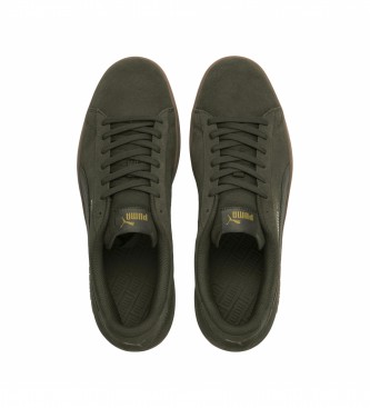Puma Smash V2 green leather sneakers