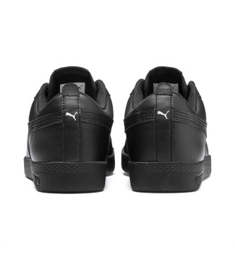 Puma Chaussures en cuir Smash v2 noir