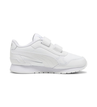 Puma Leder Turnschuhe St Runner V4 wei