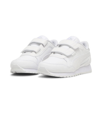 Puma Usnjene športne copate St Runner V4 white