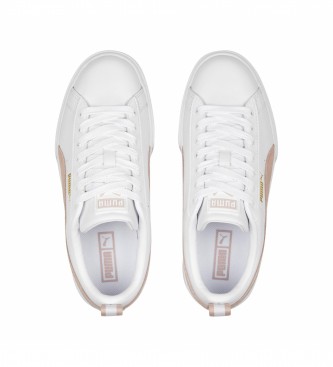 Puma Mayze Wn'S Leather Sneakers White, Pink