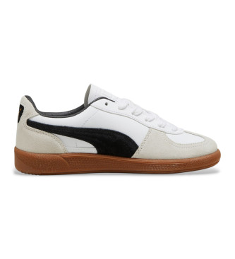 Puma Palermo white leather trainers