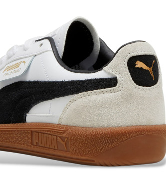 Puma Palermo white leather trainers