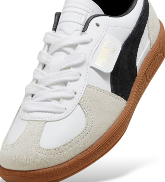 Puma Palermo white leather trainers