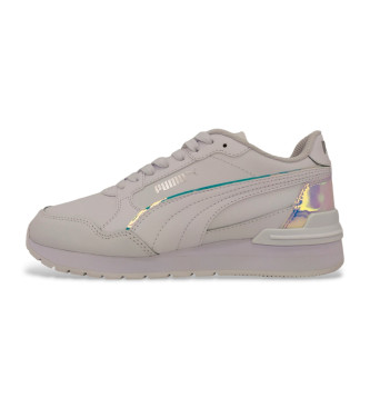 Puma Sneaker St Runner V4 Holo in pelle bianca