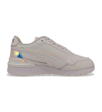 Puma Sneaker St Runner V4 Holo in pelle bianca