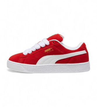 Puma Suede Xl rda sneakers i lder