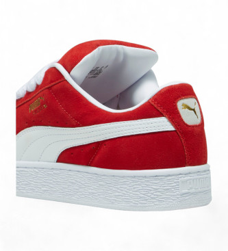 Puma Baskets en cuir rouge Suede Xl