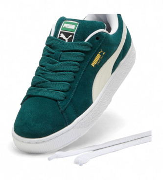 Puma Suede Xl - grna sneakers i lder