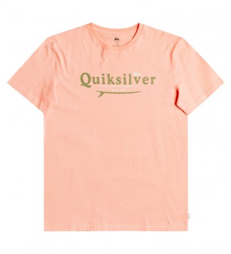 Quiksilver T-shirt SS con fodera argento rosa