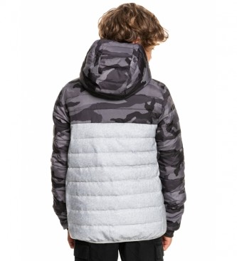 Quiksilver Scaly Mix Youth Jacket grey, camouflaged