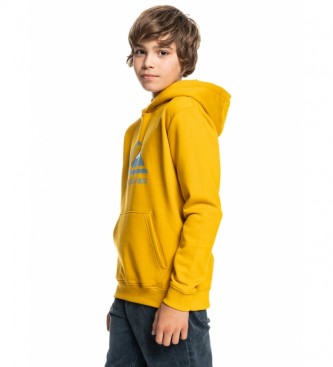 Quiksilver Sweatshirt Grande Logotipo Amarelo