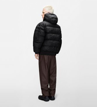 Rains Høj Bomber Puffer Jakke W3T3 sort