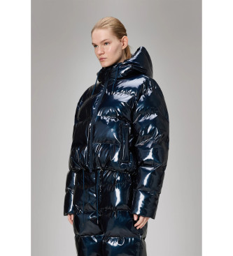 Rains Jacka Tall Kort Puffer marinbl