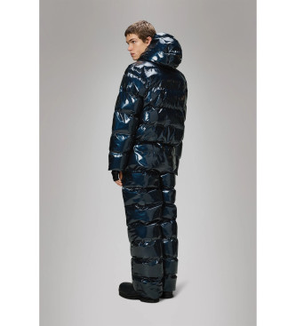 Rains Jacka Tall Kort Puffer marinbl