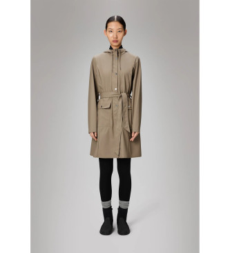 Rains Veste longue Curve beige