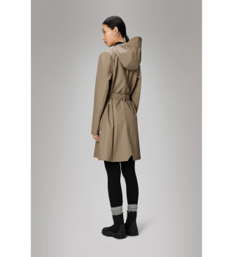 Rains Veste longue Curve beige