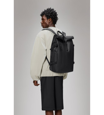 Rains Rolltop Rucksack Large svart