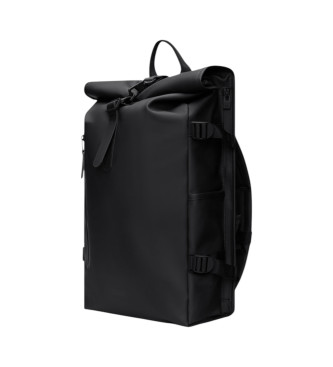 Rains Rolltop Rucksack Large svart