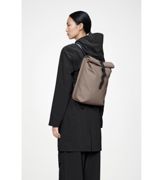 Rains Sac à dos Rolltop Rucksack Mini marron