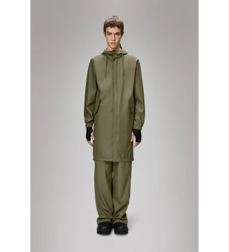 Rains Parka en queue de poisson vert