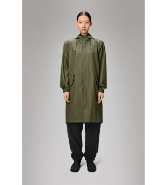 Rains Parka en queue de poisson vert