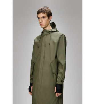 Rains Parka en queue de poisson vert