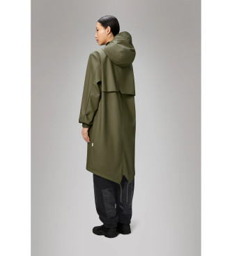 Rains Parka en queue de poisson vert